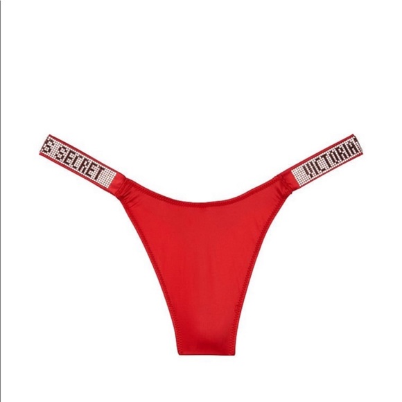 Victoria’s Secret Bombshell Shine Strap Brazilian Thong - Picture 3 of 7